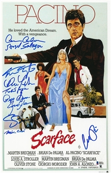 "Scarface" Cast-Signed 11x14 Photo With 10 Signatures Including Pacino, Loggia & Bauer (Beckett)